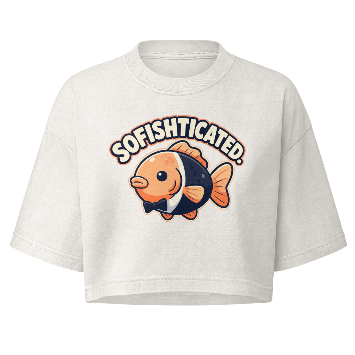 Sofishticated Boxy Crop Top - Vintage White