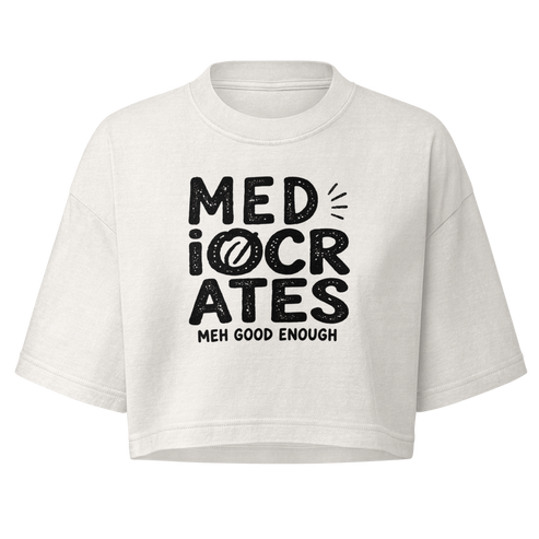Mediocrates Boxy Crop Top