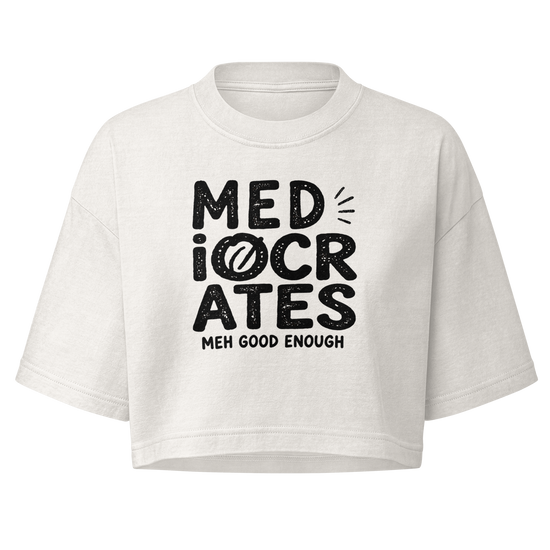 Mediocrates Boxy Crop Top