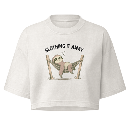 Slothing It Away Boxy Crop Top
