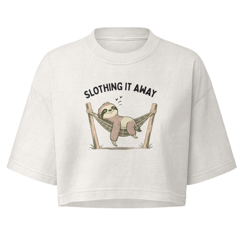 Slothing It Away Boxy Crop Top