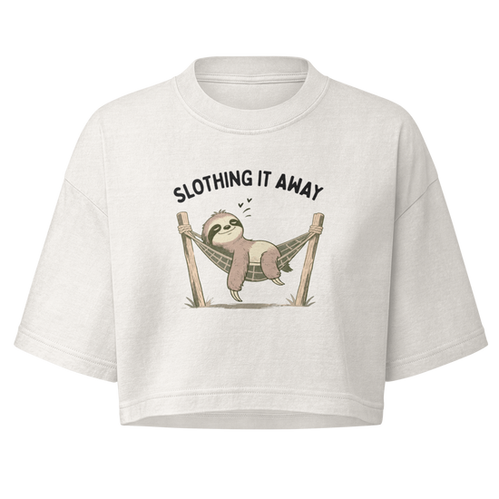 Slothing It Away Boxy Crop Top