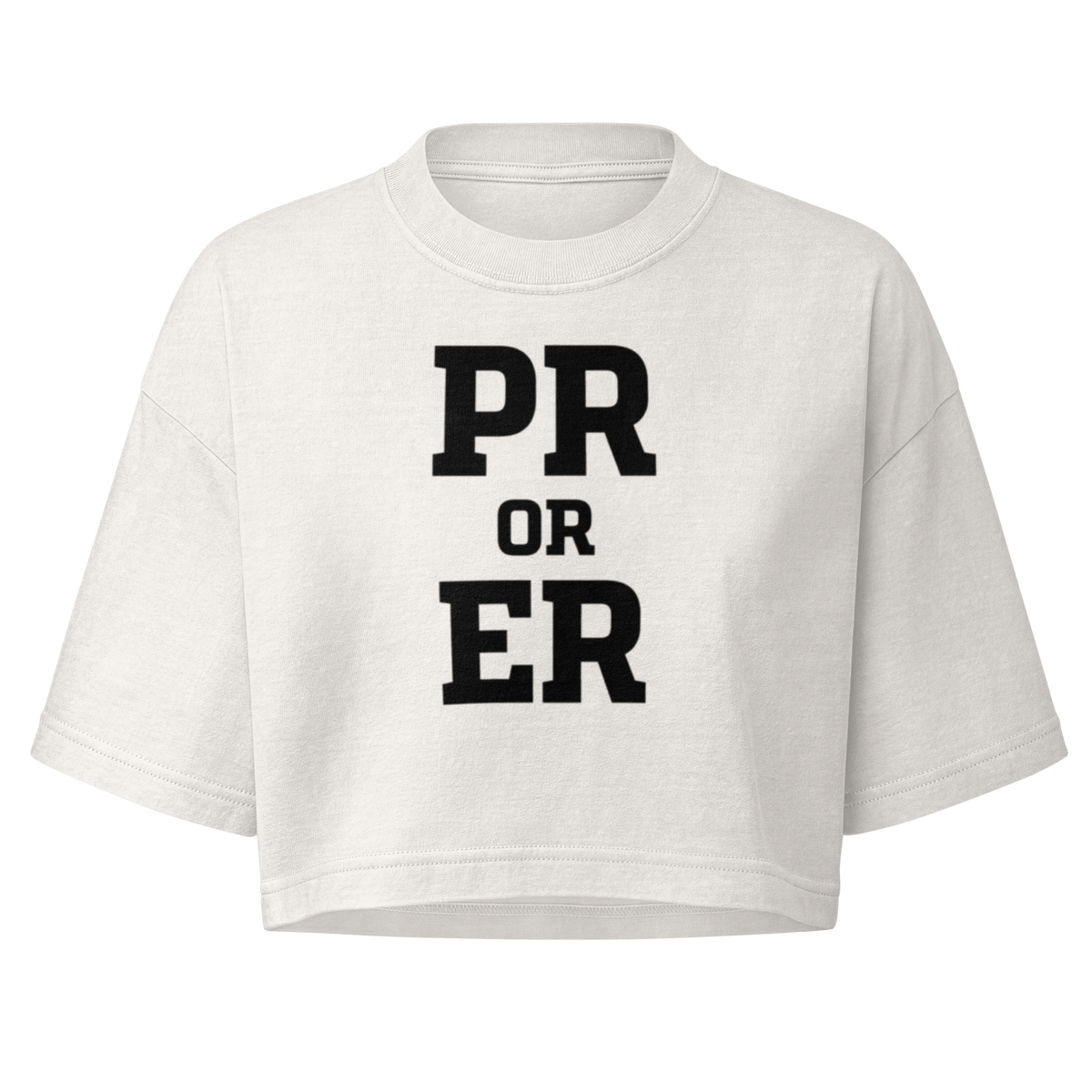PR or ER Boxy Crop Top