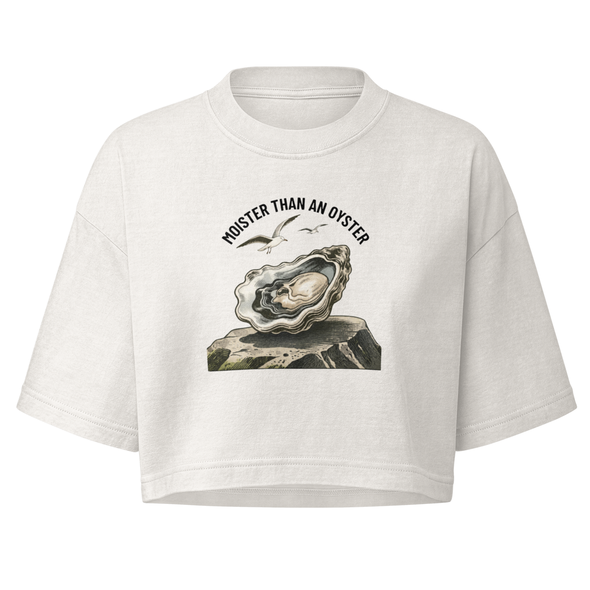 Moister Than an Oyster Boxy Crop Top