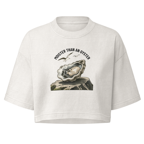 Moister Than an Oyster Boxy Crop Top