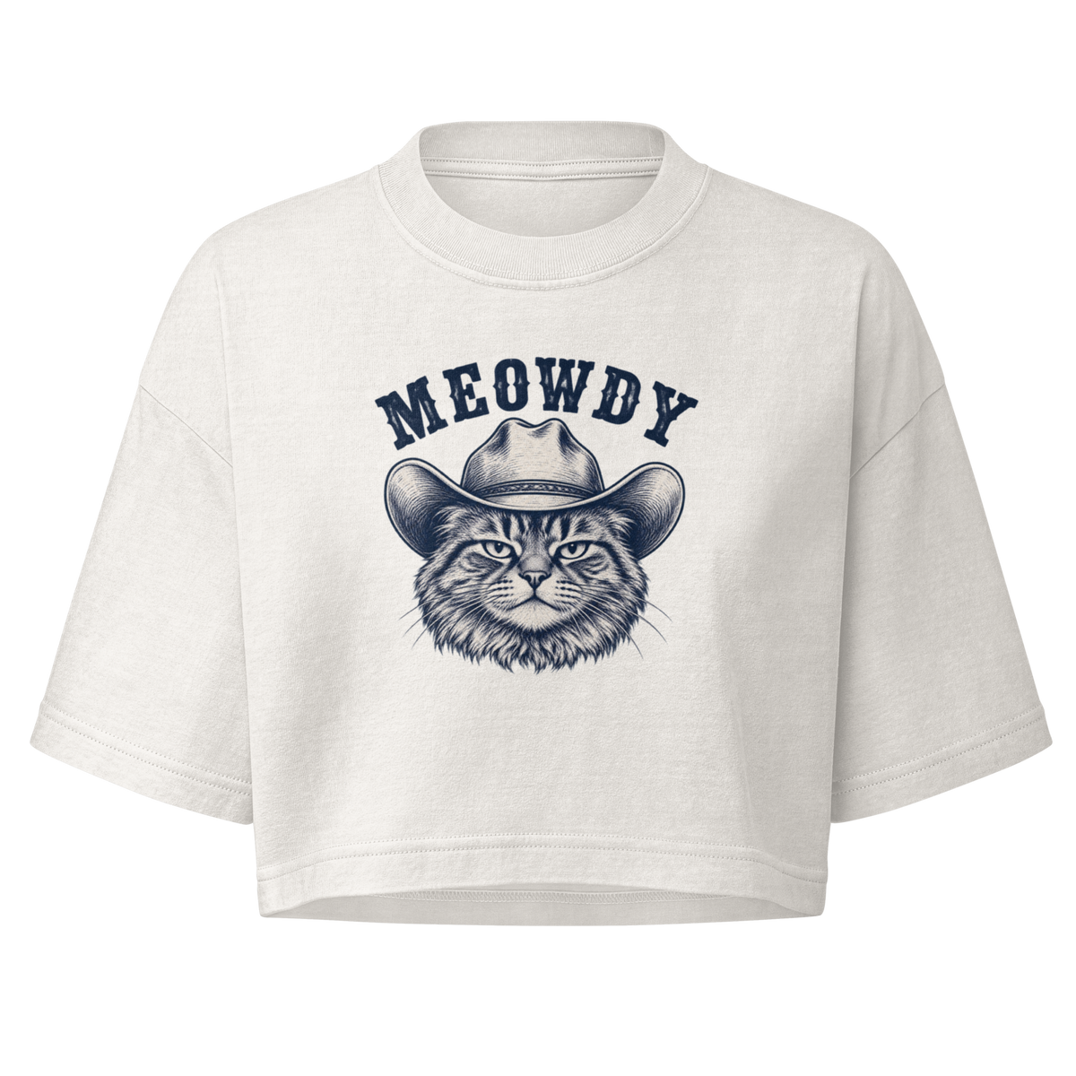 Meowdy Boxy Crop Top