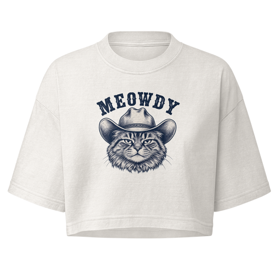 Meowdy Boxy Crop Top