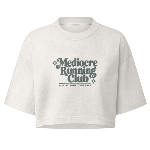Mediocre Running Club Boxy Crop Top