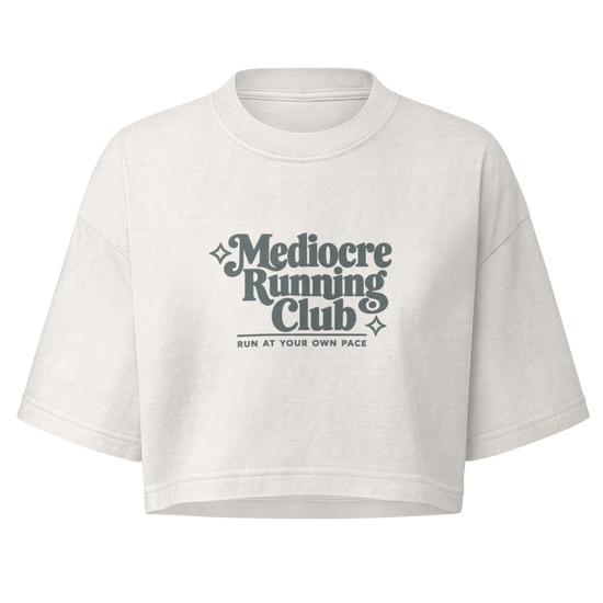 Mediocre Running Club Boxy Crop Top