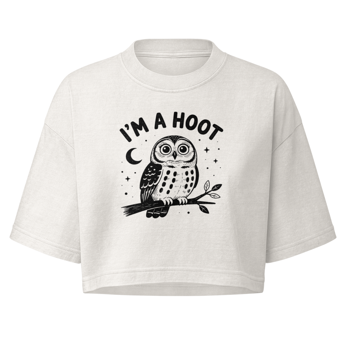 I'm a Hoot Boxy Crop Top