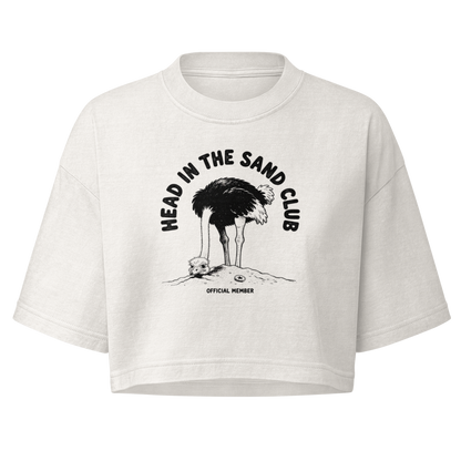 Head in the Sand Club Boxy Crop Top