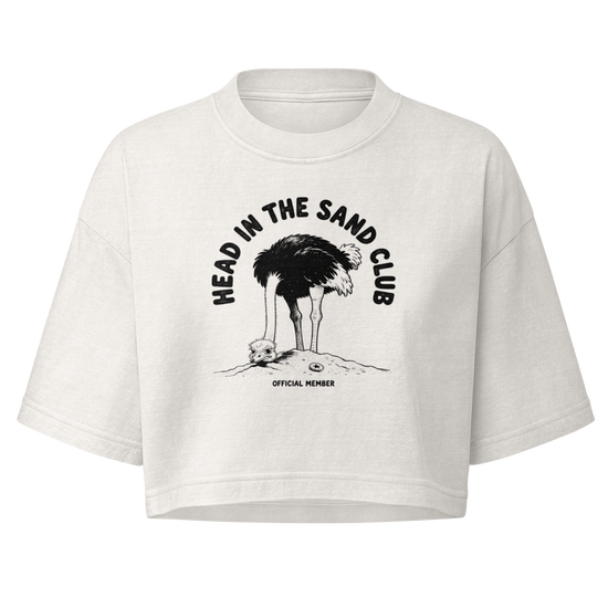 Head in the Sand Club Boxy Crop Top