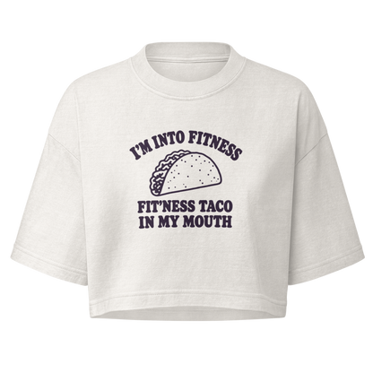 Fit’ness Taco in My Mouth Boxy Crop Top