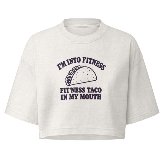 Fit’ness Taco in My Mouth Boxy Crop Top