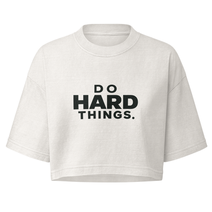 Do Hard Things Boxy Crop Top