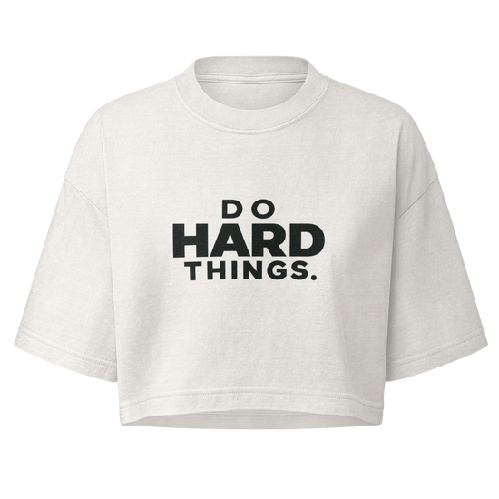 Do Hard Things Boxy Crop Top