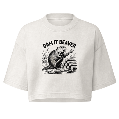 Dam It Beaver Boxy Crop Top