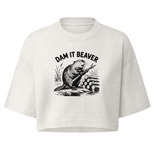 Dam It Beaver Boxy Crop Top