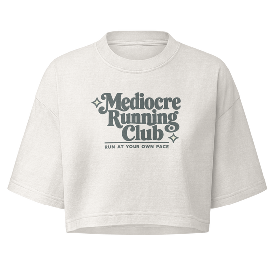 Mediocre Running Club Boxy Crop Top