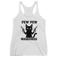 Pew Pew Madafakas Tank Top - Heather White