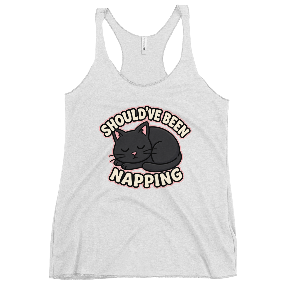 Should've Been Napping Tank Top - Heather White
