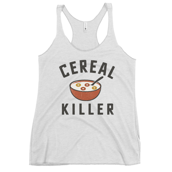 Cereal Killer Tank Top - Heather White