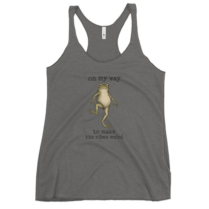 On My Way to Make the Vibes Weird Tank Top in Premium Heather, front