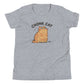 Chonk Cat Youth T-Shirt in Athletic Heather, front