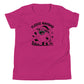 Fleece Navidad Youth T-Shirt in Berry, front