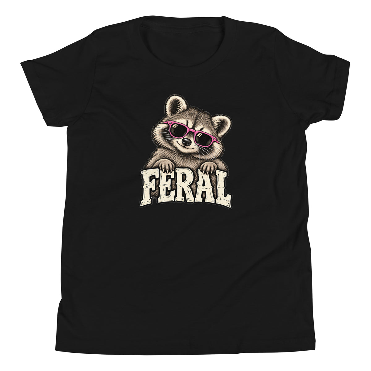 Feral Raccoon Youth T-Shirt