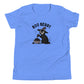 Boo Berry Youth T-Shirt in Heather Columbia Blue, front