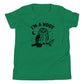 I'm a Hoot Youth T-Shirt in Kelly, front