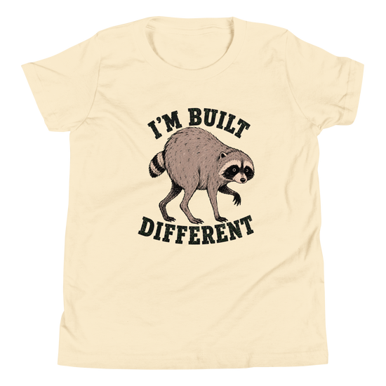 Jimothy: I'm Built Different Youth T-Shirt - Natural