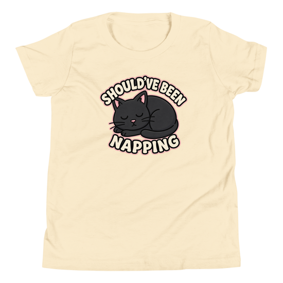 Should've Been Napping Youth T-Shirt - Natural