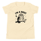 I'm a Hoot Youth T-Shirt in Natural, front