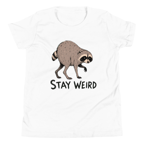 Jimothy: Stay Weird Youth T-Shirt - White