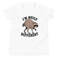Jimothy: I'm Built Different Youth T-Shirt - White