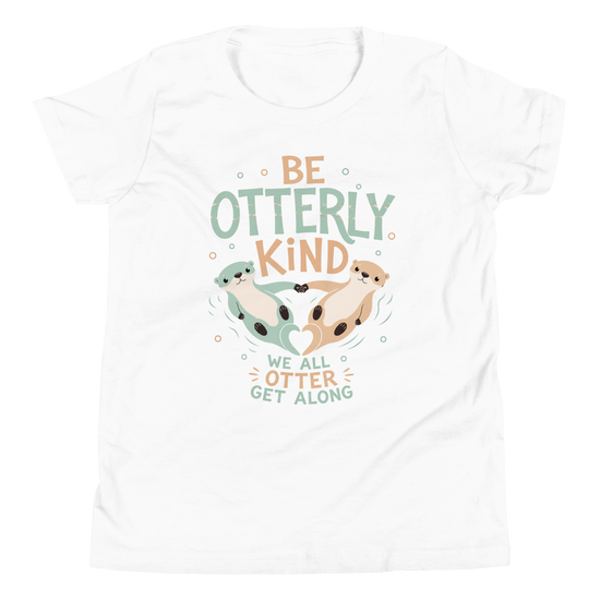 Be Otterly Kind Youth T-Shirt - White