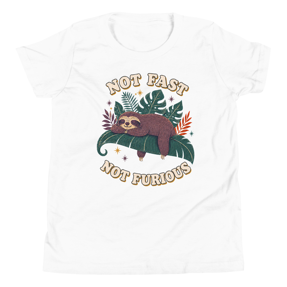 Not Fast Not Furious Youth T-Shirt - White