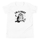 I'm a Hoot Youth T-Shirt in White, front